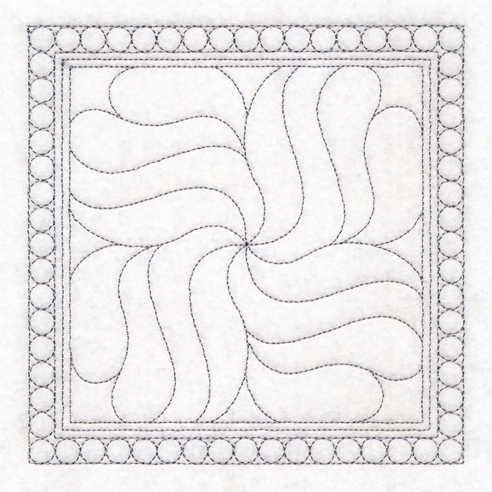 Swirl Quilting Square