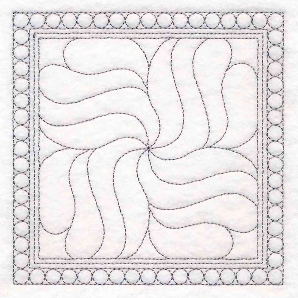Swirl Quilting Square