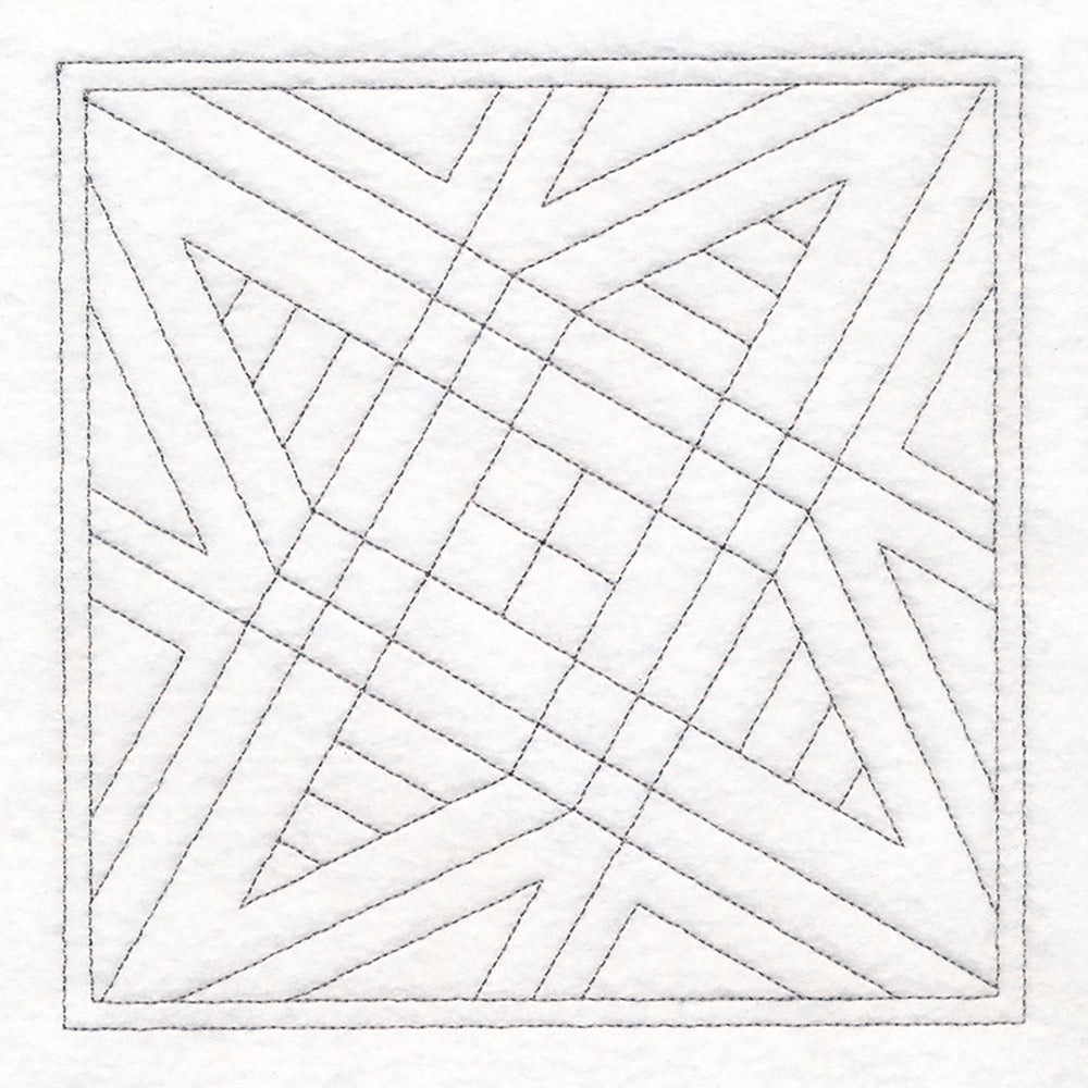 Crosshatch Quilting Square