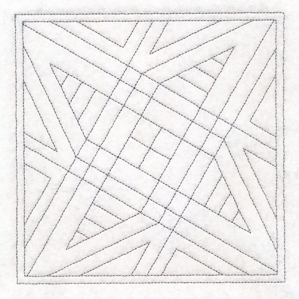 Crosshatch Quilting Square