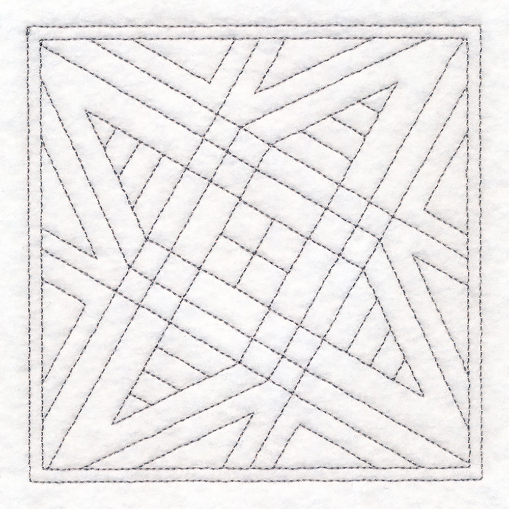 Crosshatch Quilting Square