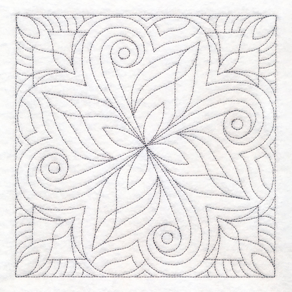 Floral Quilting Square
