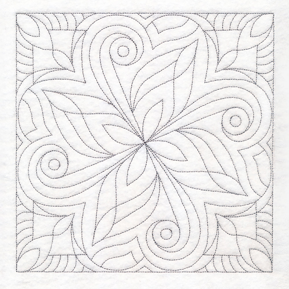 Floral Quilting Square