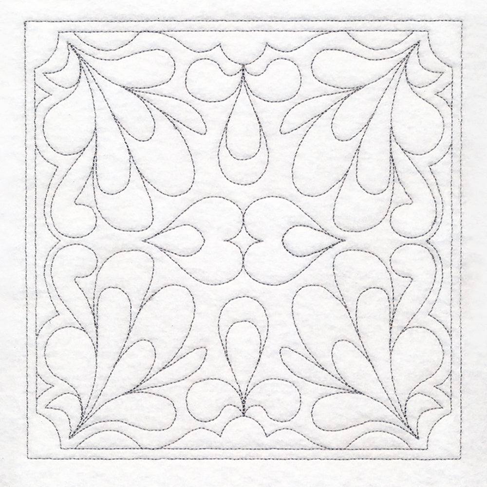 Feather Quilting Square