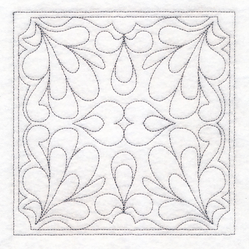 Feather Quilting Square