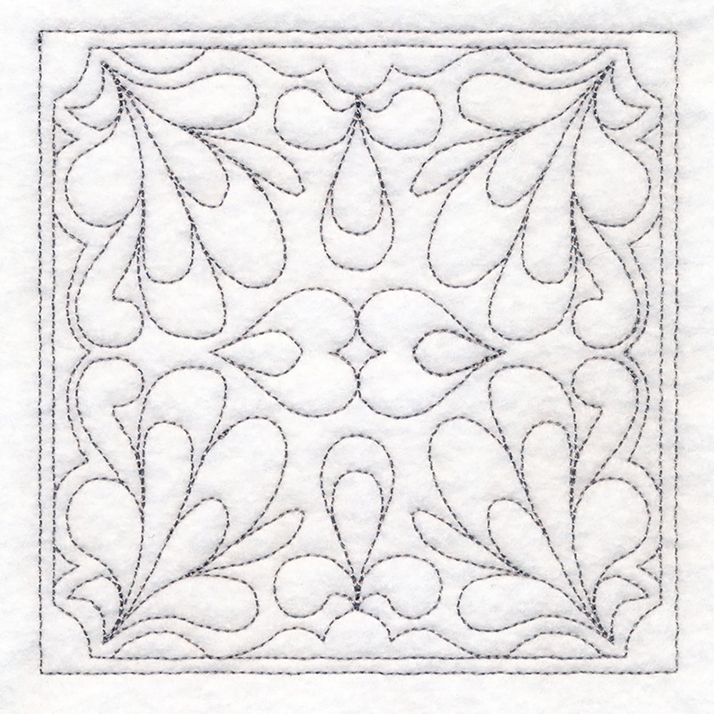 Feather Quilting Square