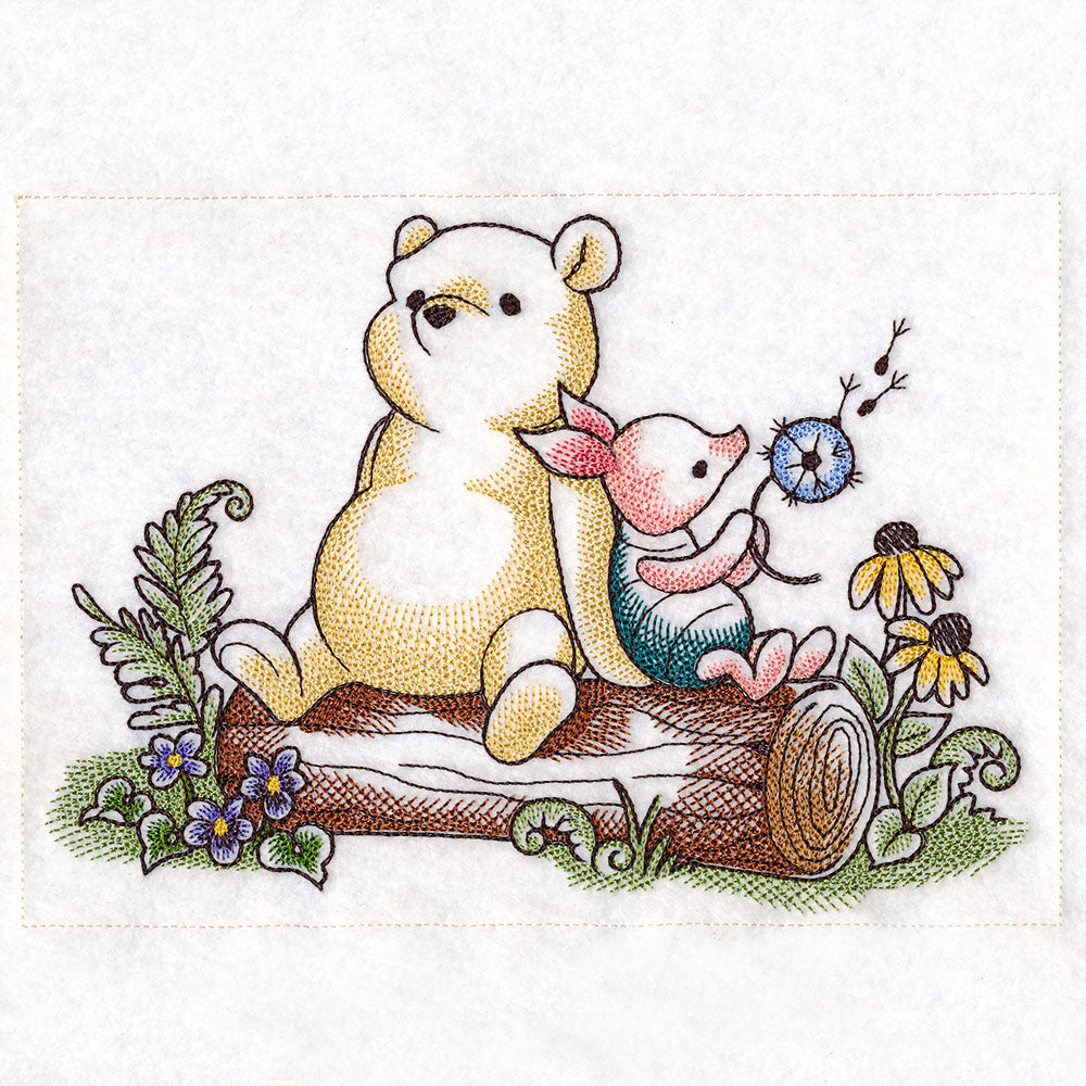 Pooh Bear and Friends Sitting