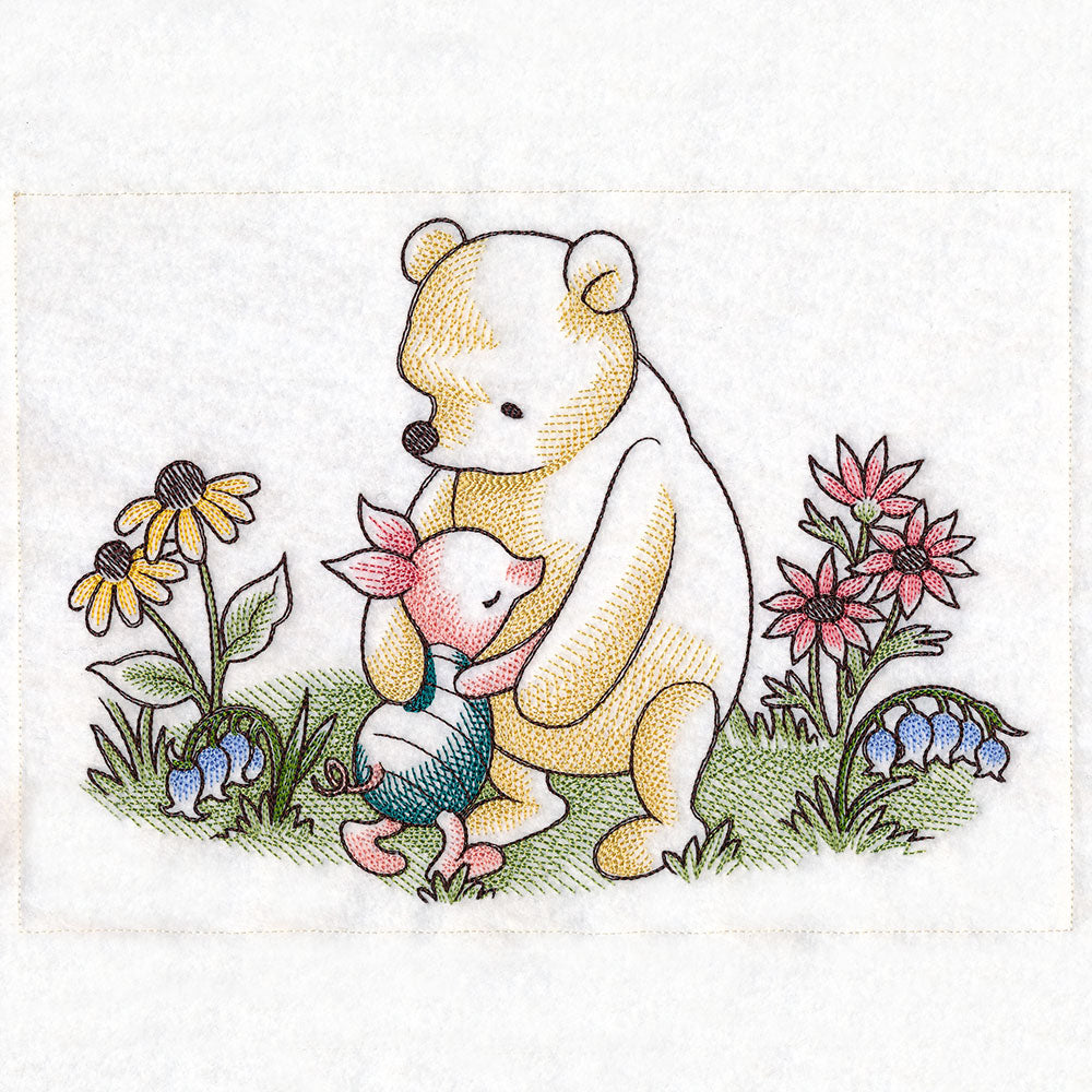Pooh Bear and Friends Hugging