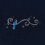 Frosted Blue Jay Border