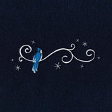 Frosted Blue Jay Border