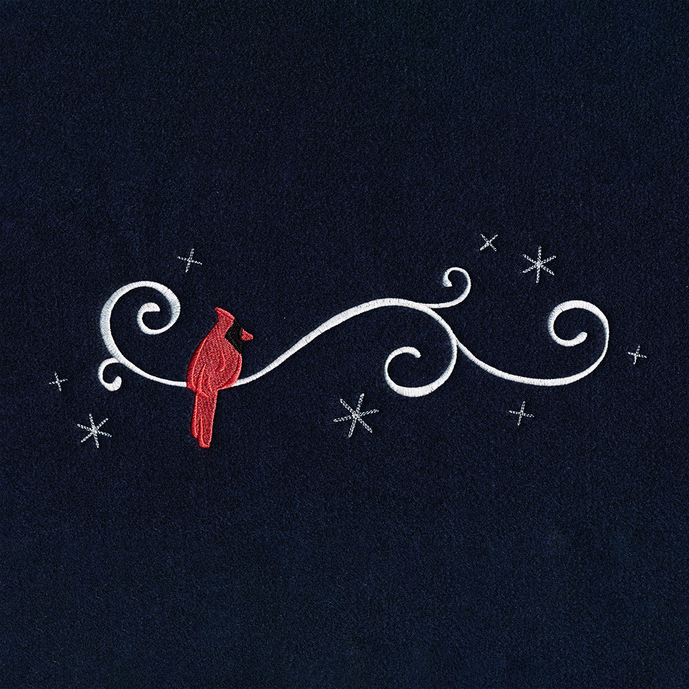 Frosted Cardinal Border