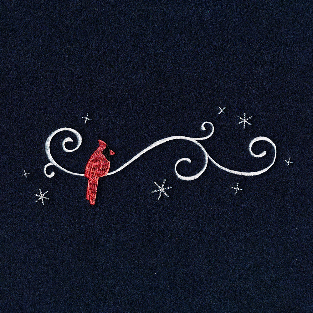 Frosted Cardinal Border