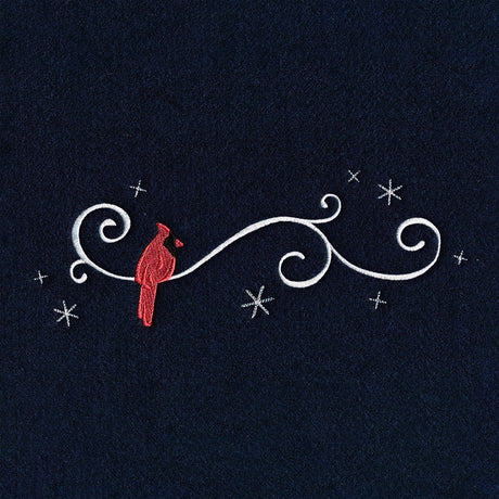 Frosted Cardinal Border