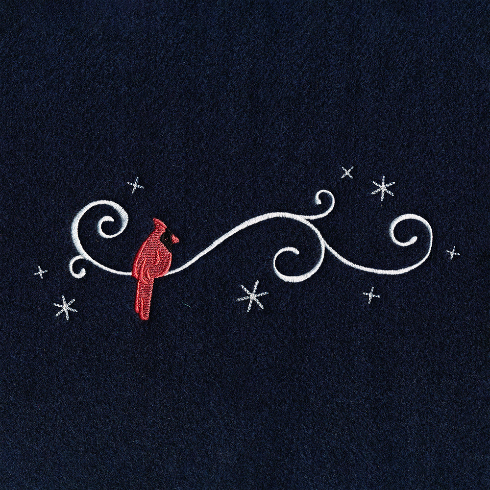 Frosted Cardinal Border