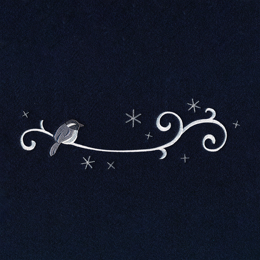 Frosted Chickadee Border