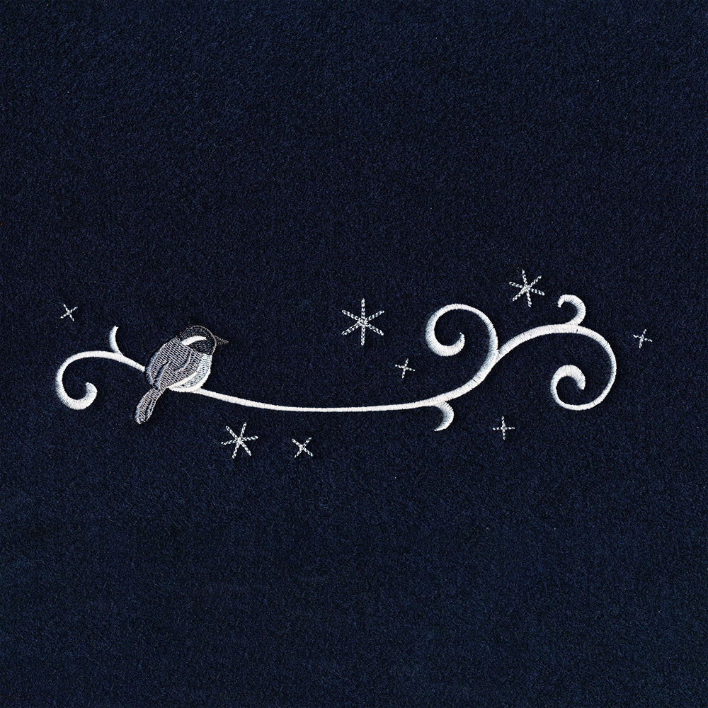 Frosted Chickadee Border