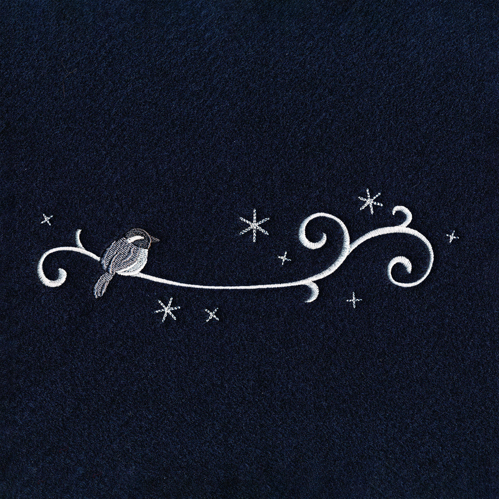 Frosted Chickadee Border