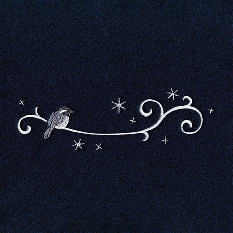 Frosted Chickadee Border