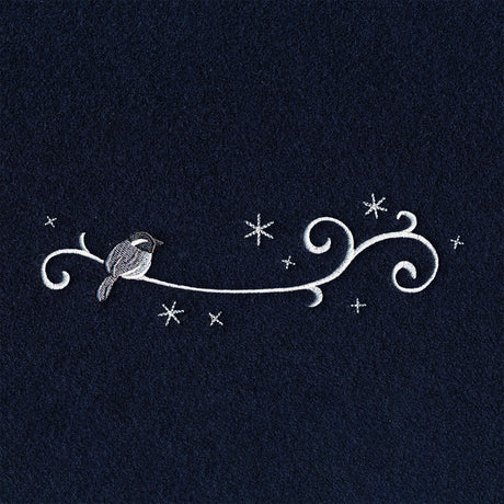 Frosted Chickadee Border