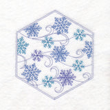 Winter Beauty Quilt Hexagon - Snow
