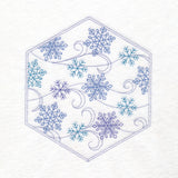Winter Beauty Quilt Hexagon - Snow