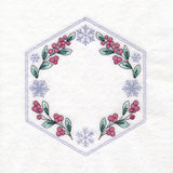 Winter Beauty Quilt Hexagon - Botanicals