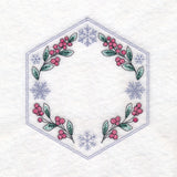 Winter Beauty Quilt Hexagon - Botanicals