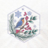 Winter Beauty Quilt Hexagon - Blue Bird