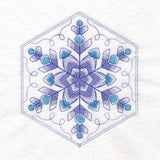 Winter Beauty Quilt Hexagon - Snowflake
