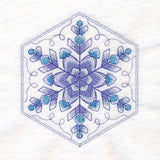 Winter Beauty Quilt Hexagon - Snowflake