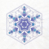 Winter Beauty Quilt Hexagon - Snowflake
