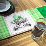 Peeking St. Patrick's Day Highland Cow Sketch
