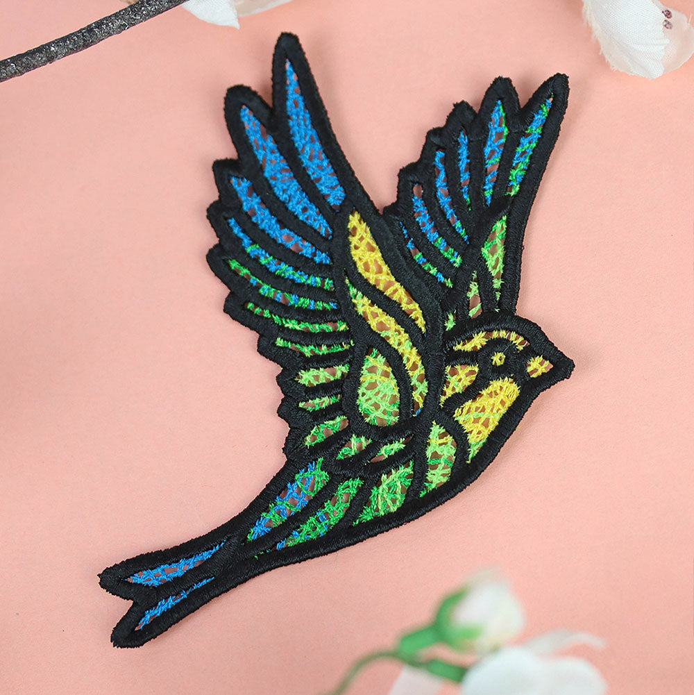 Colorful Bird in Flight 1 (Lace)