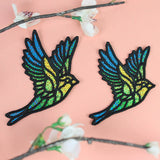 Colorful Bird in Flight 1 (Lace)