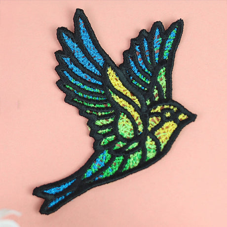 Colorful Bird in Flight 1 (Lace)