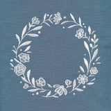 Heirloom Flowers - Wreath (Whitework)