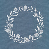 Heirloom Flowers - Wreath (Whitework)
