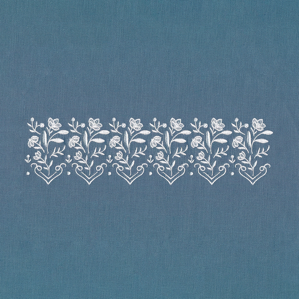 Heirloom Flowers - Border 1 (Whitework)