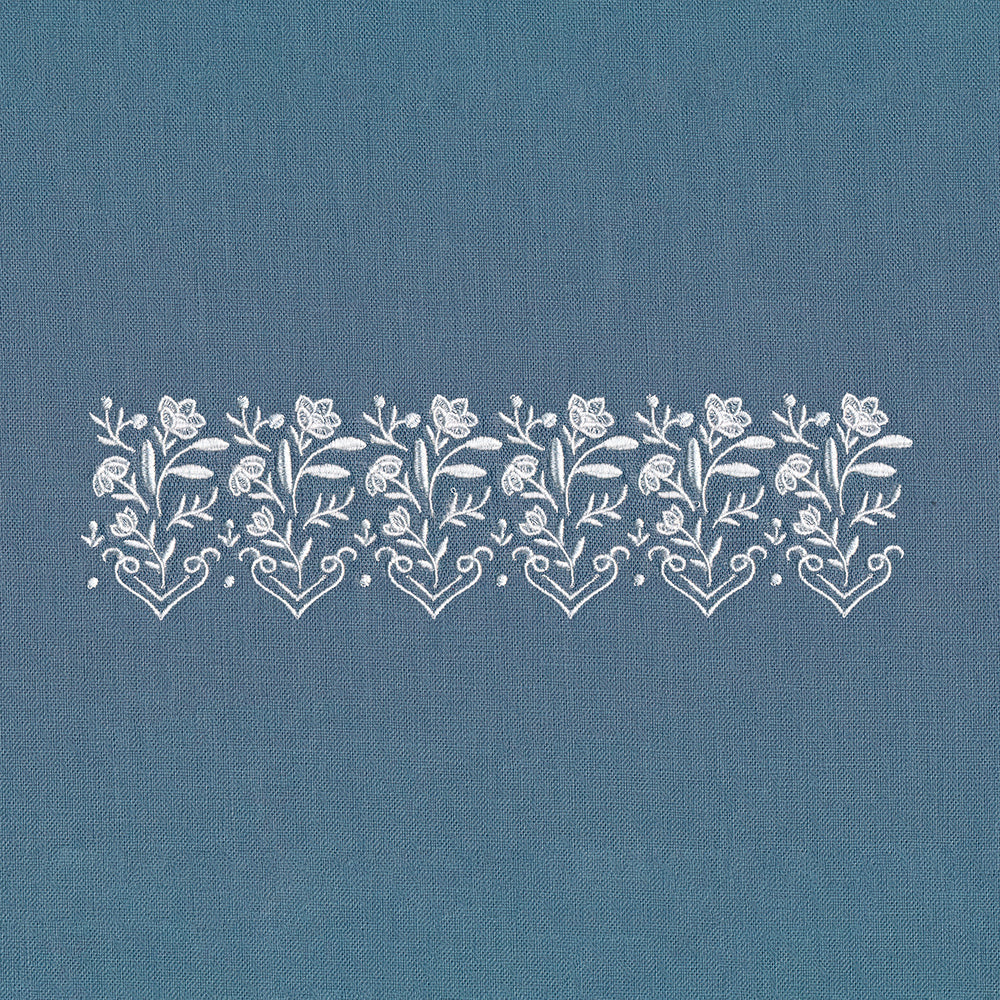 Heirloom Flowers - Border 1 (Whitework)