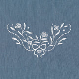 Heirloom Flowers - Corner 2 (Whitework)