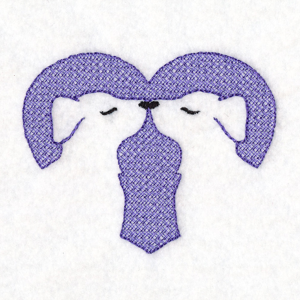 Kissing Dogs Heart (Embossed)