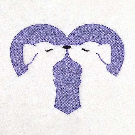 Kissing Dogs Heart (Embossed)