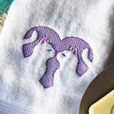 Kissing Kittens Heart (Embossed)