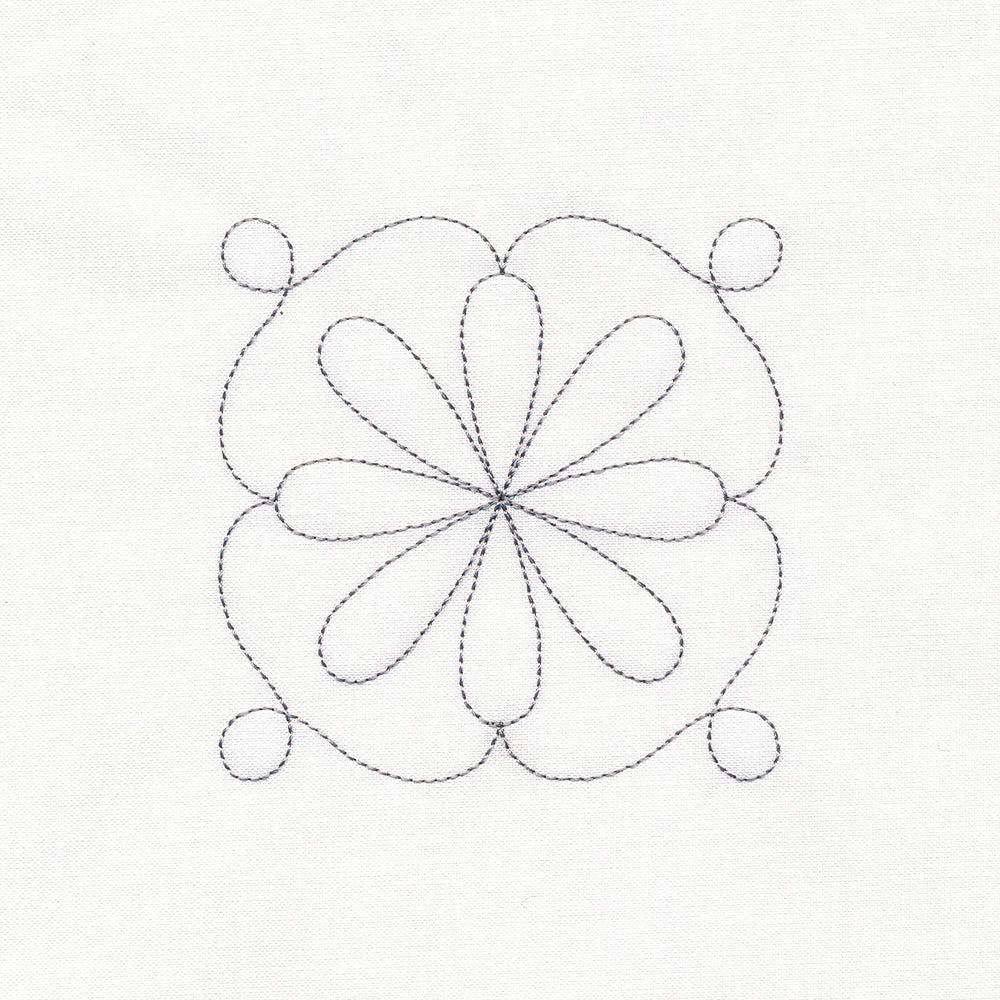 Prairie Petal Quilt Framed Corner