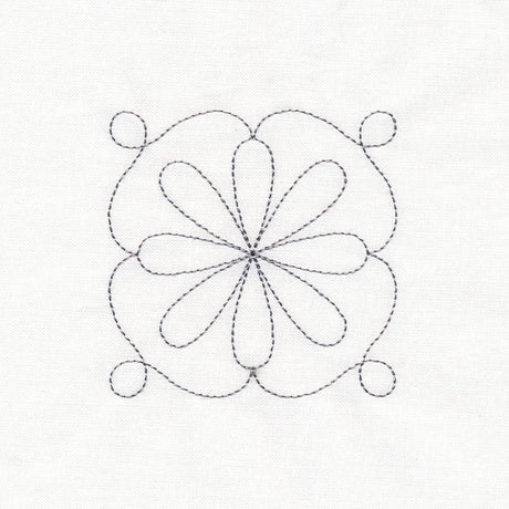 Prairie Petal Quilt Framed Corner