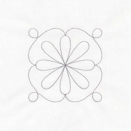 Prairie Petal Quilt Framed Corner