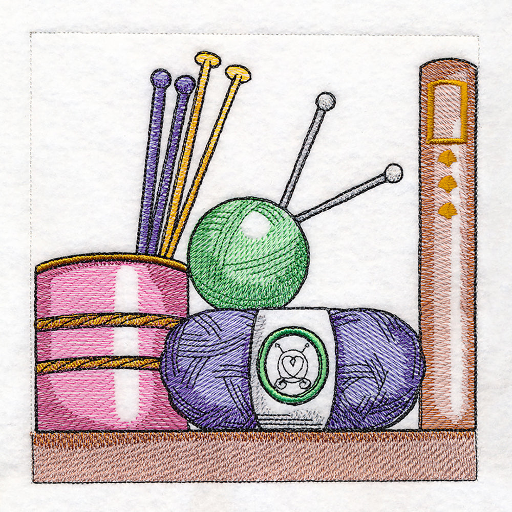 Build a Crafty Bookshelf Quilt - Knitting