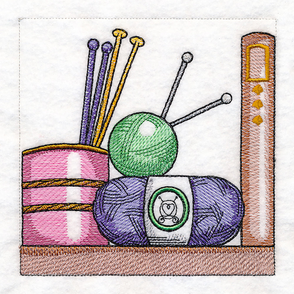 Build a Crafty Bookshelf Quilt - Knitting