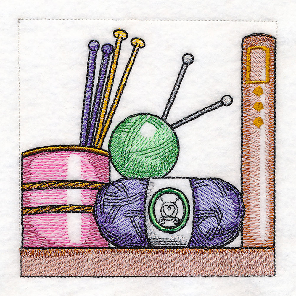 Build a Crafty Bookshelf Quilt - Knitting