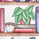 Build a Crafty Bookshelf Quilt - Plant and Teacup